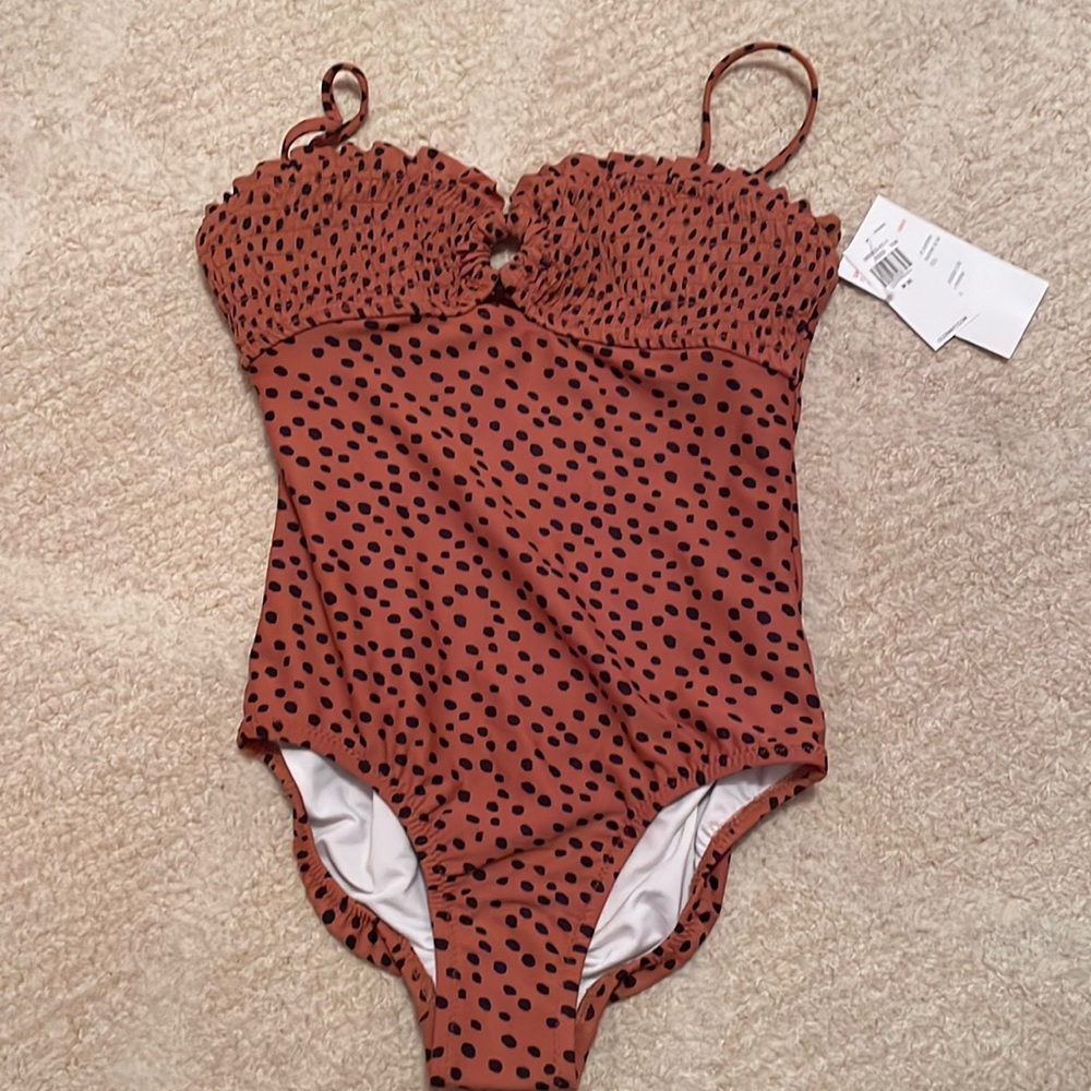 Girls cheetah print one piece